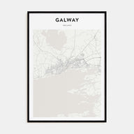 Galway Map Portrait Poster