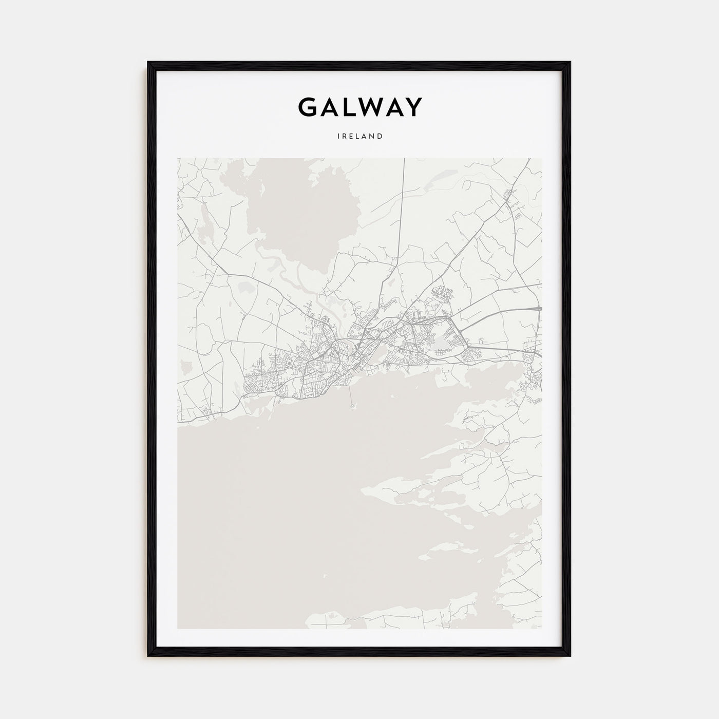 Galway Map Portrait Poster