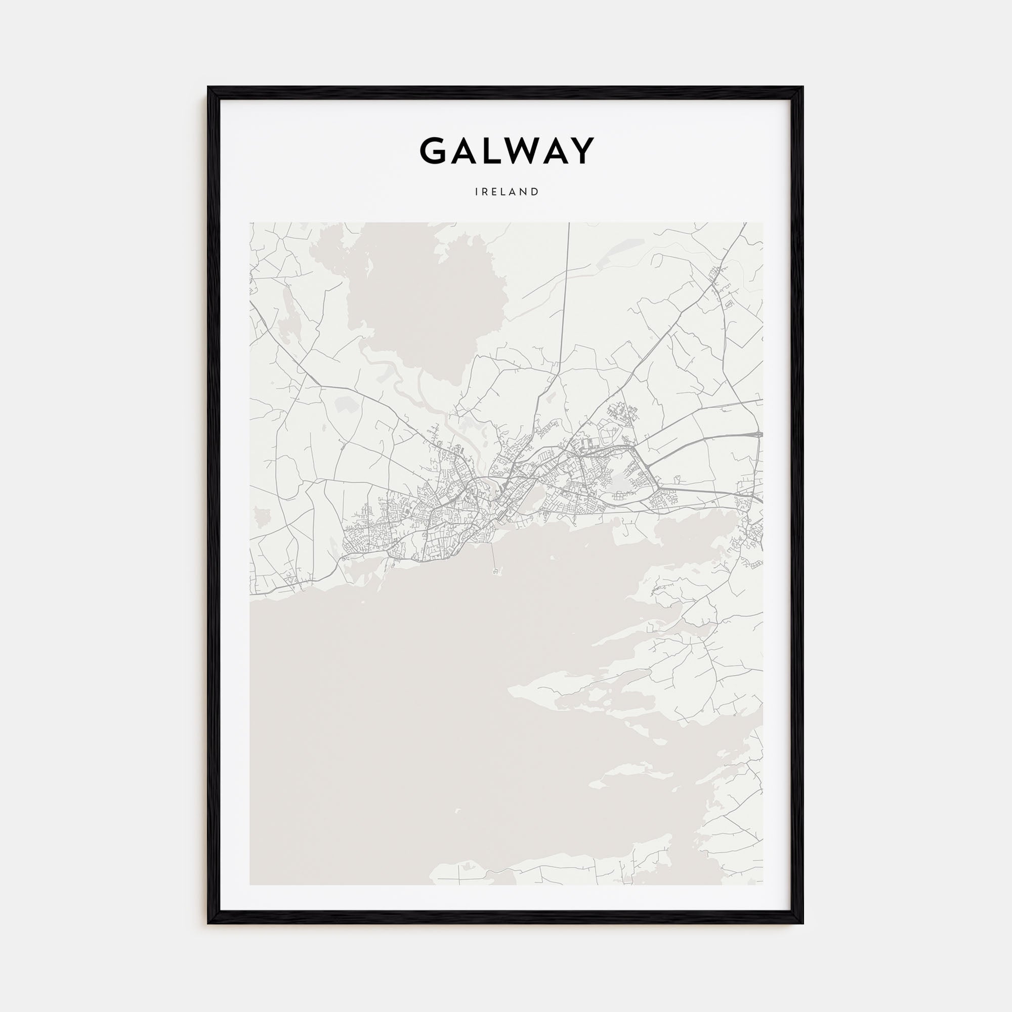 Galway Map Portrait Poster