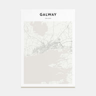 Galway Map Portrait Poster