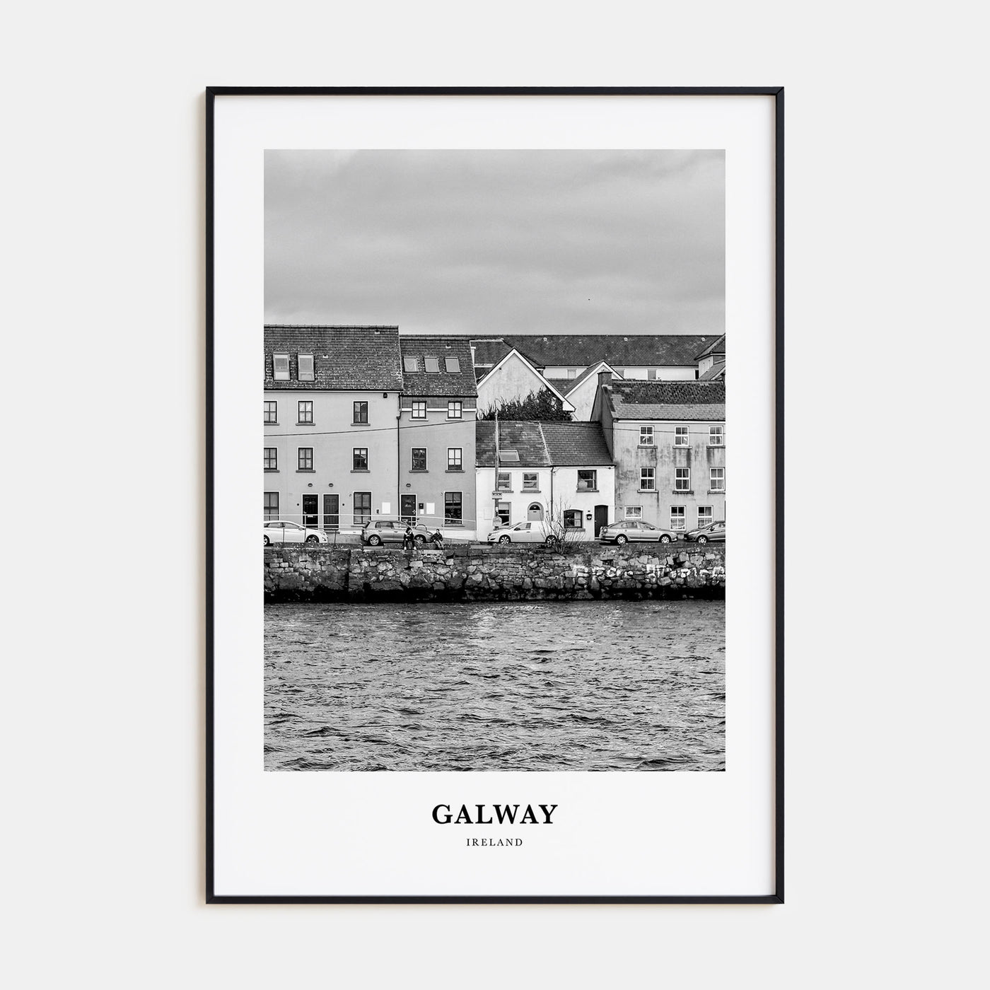 Galway Portrait B&W Poster