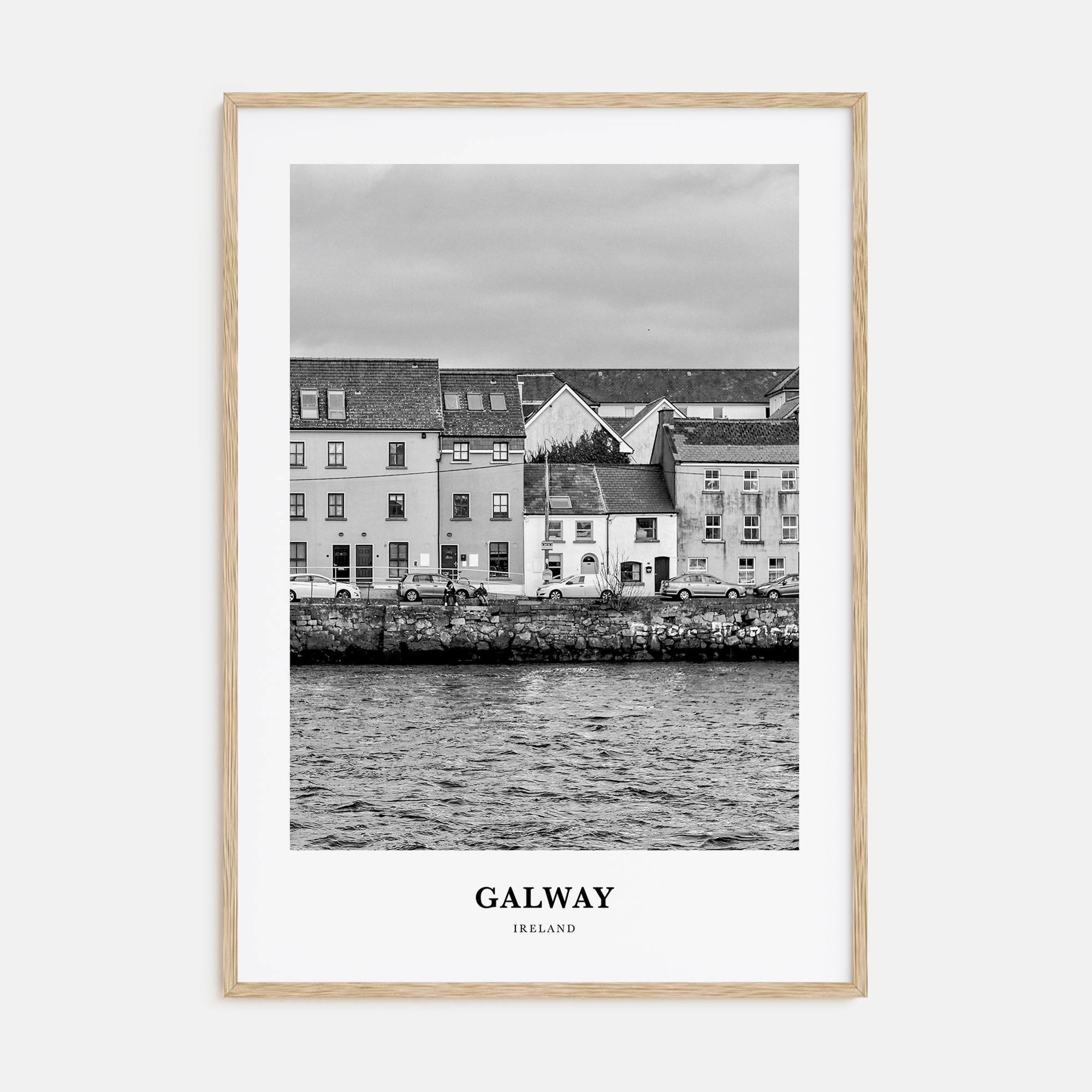 Galway Portrait B&W Poster