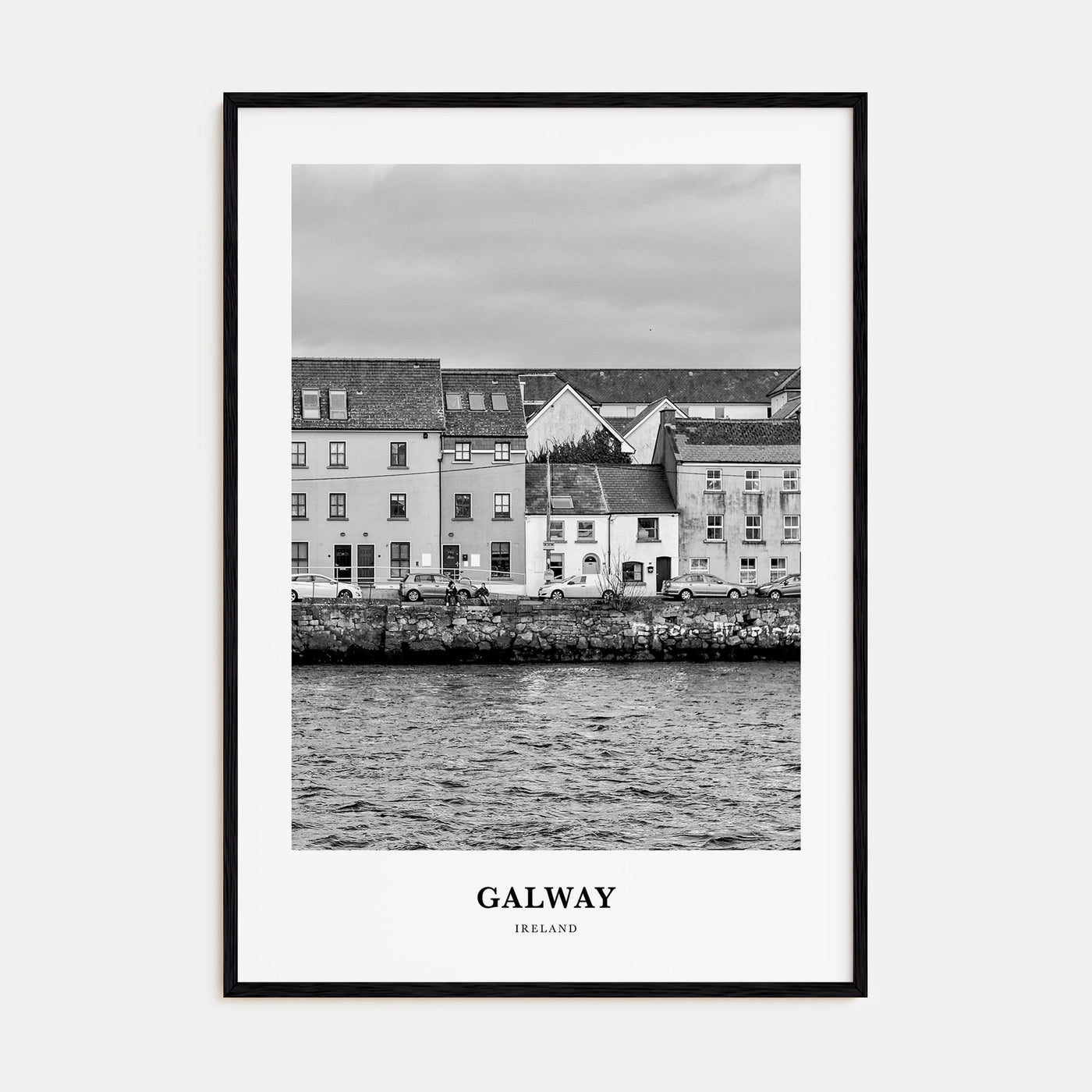 Galway Portrait B&W Poster