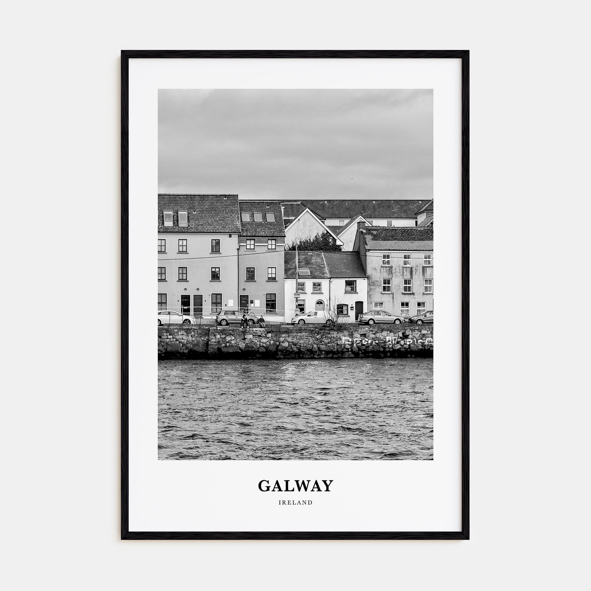 Galway Portrait B&W Poster