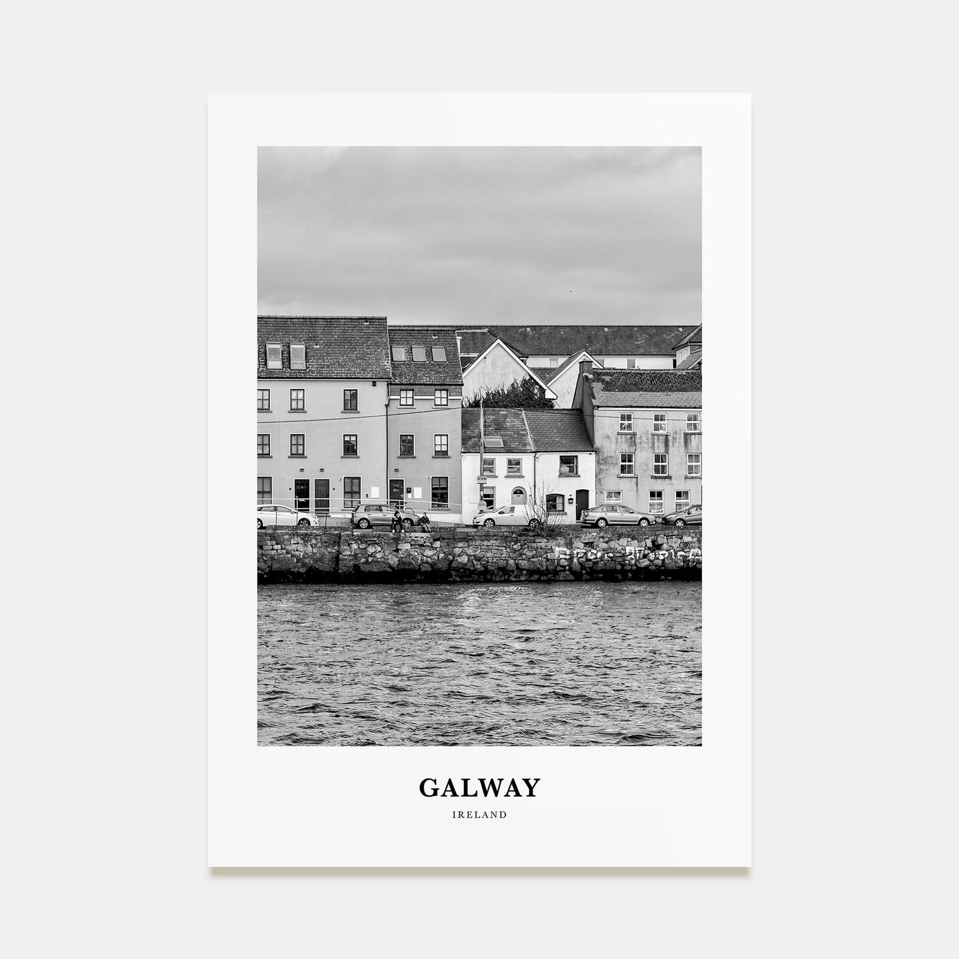 Galway Portrait B&W Poster