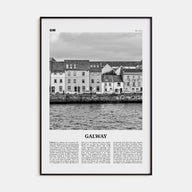 Galway Travel B&W Poster