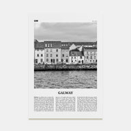 Galway Travel B&W Poster