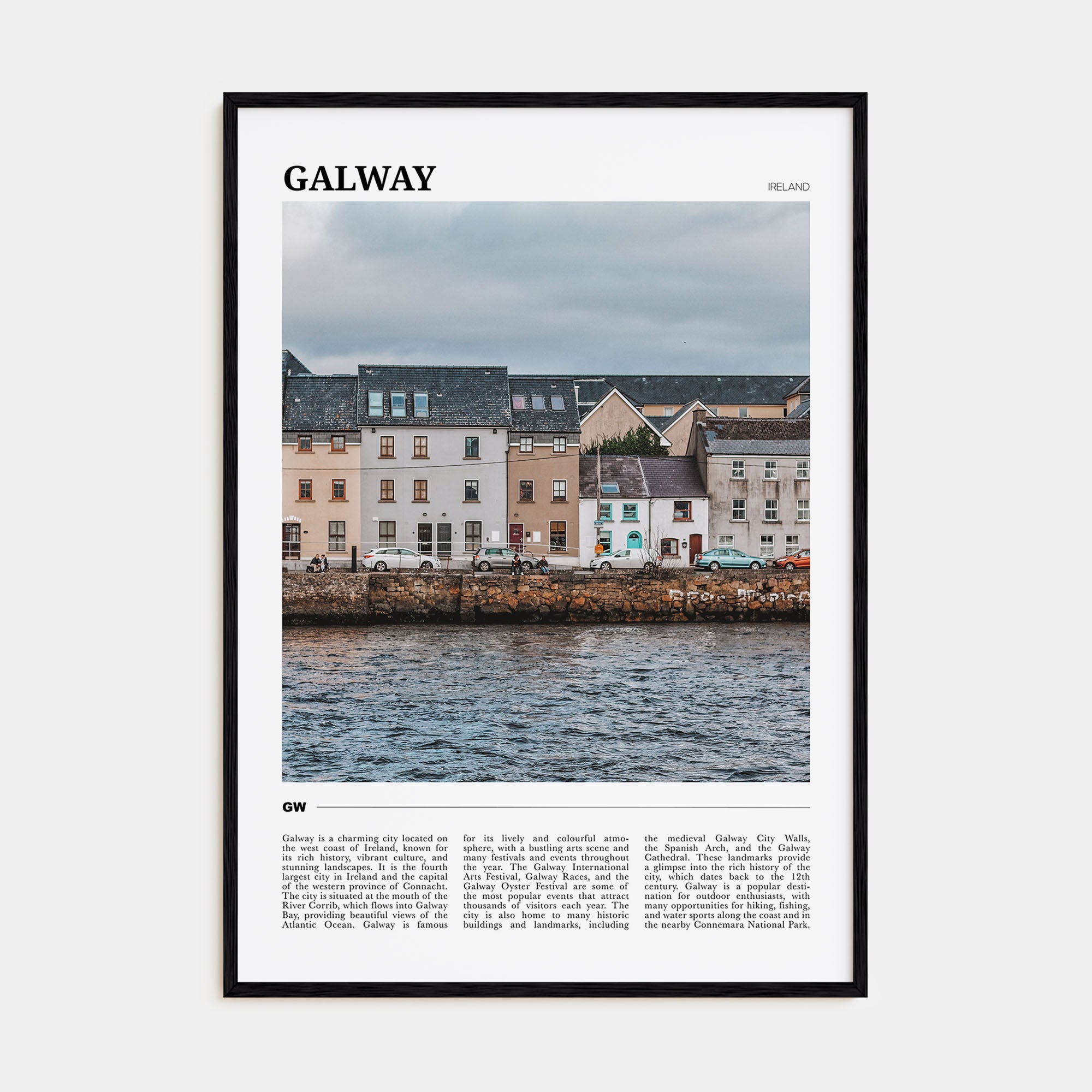 Galway Travel Color Poster