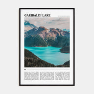 Garibaldi Lake Travel Color Poster