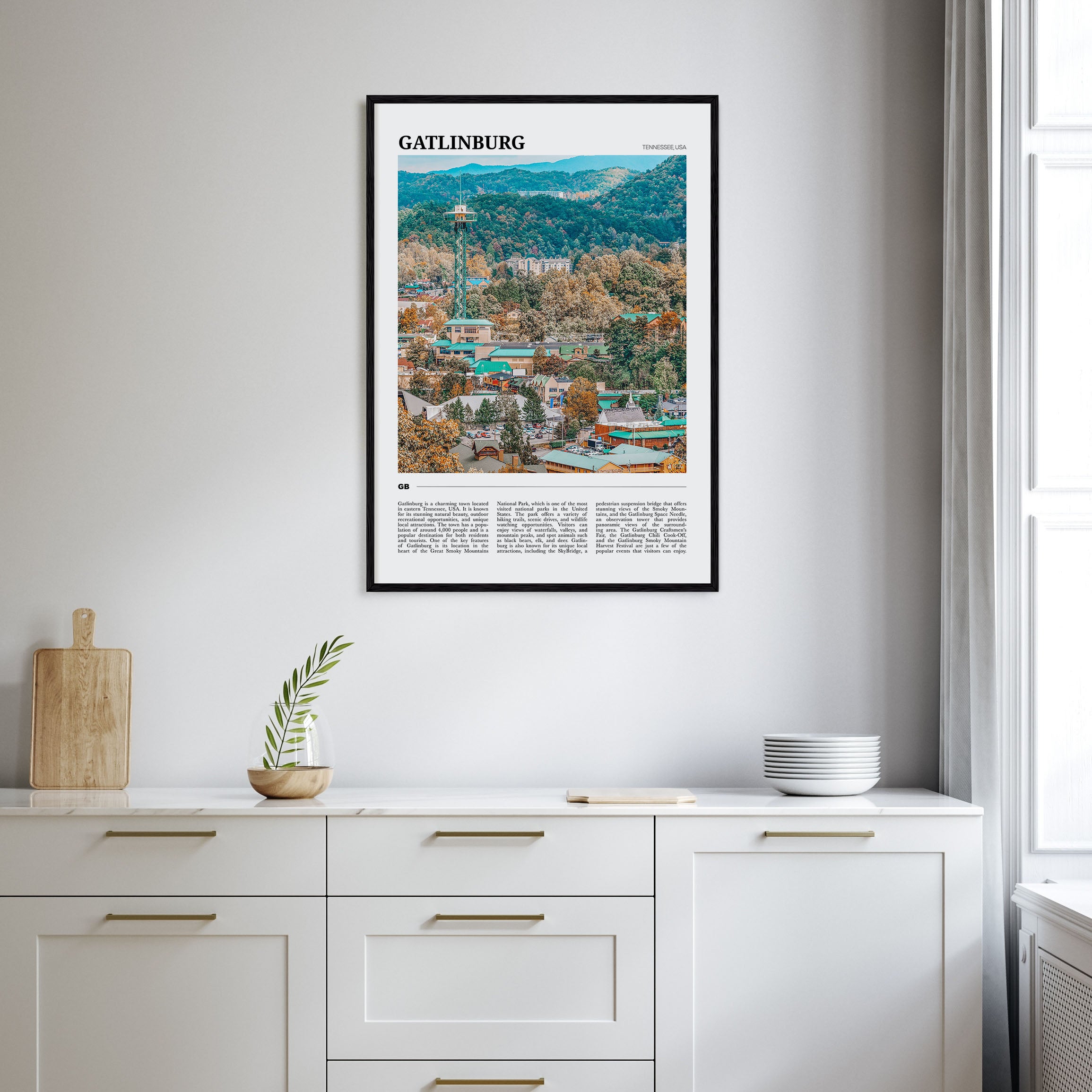 Gatlinburg Travel Color Poster