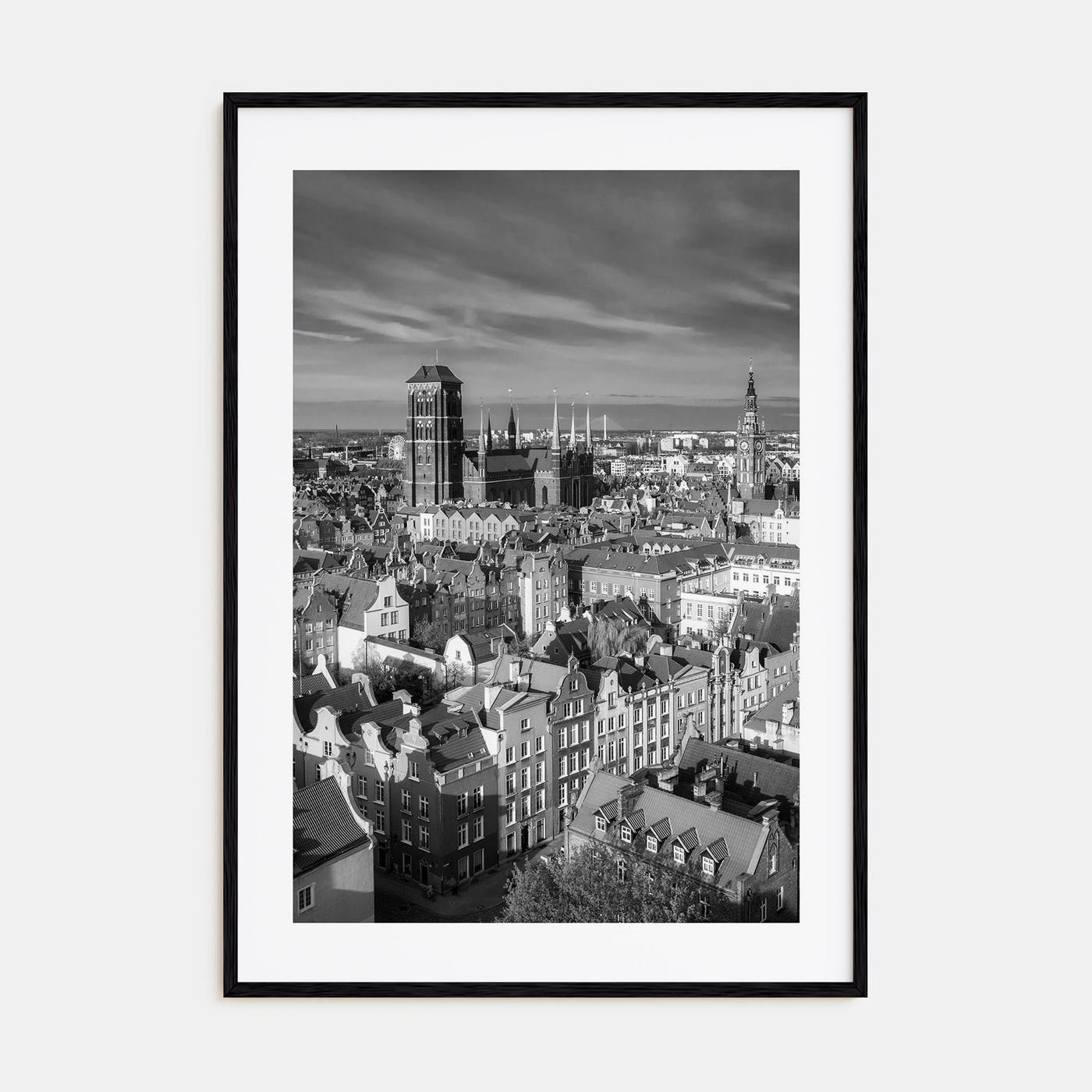 Gdańsk Photo B&W Poster