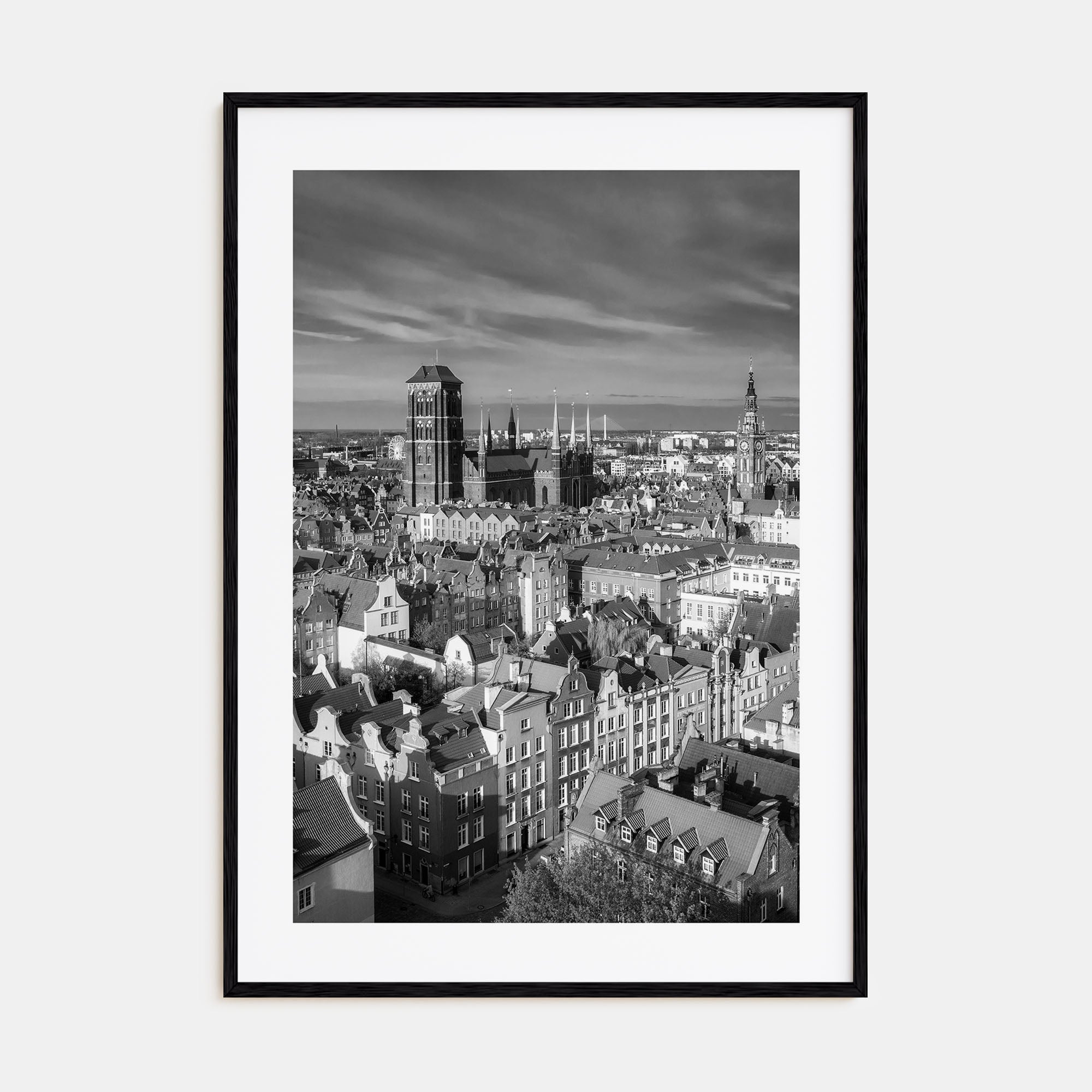 Gdańsk Photo B&W Poster