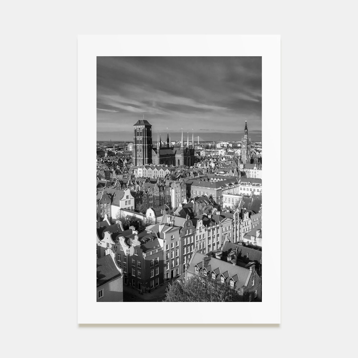 Gdańsk Photo B&W Poster