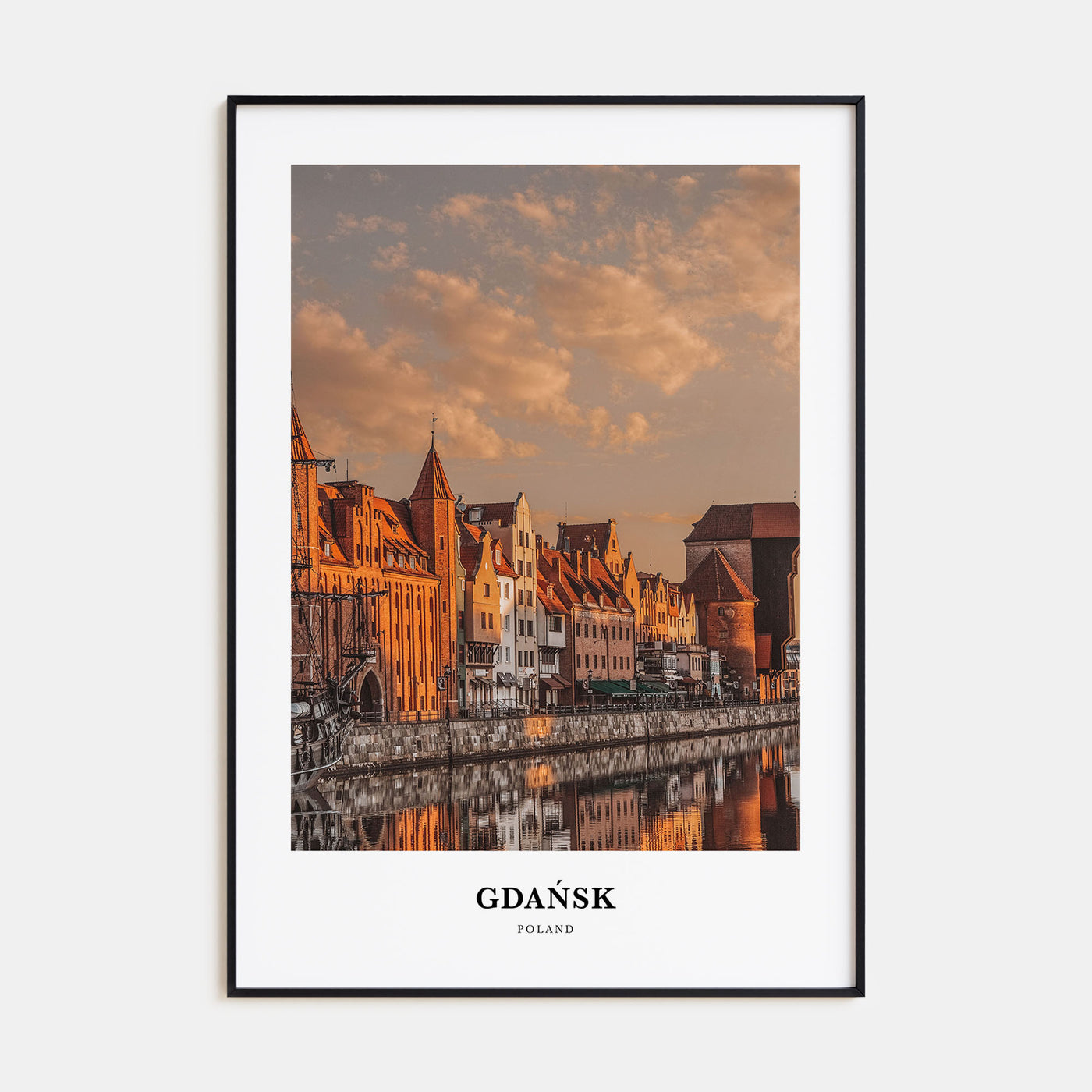 Gdańsk Portrait Color Poster