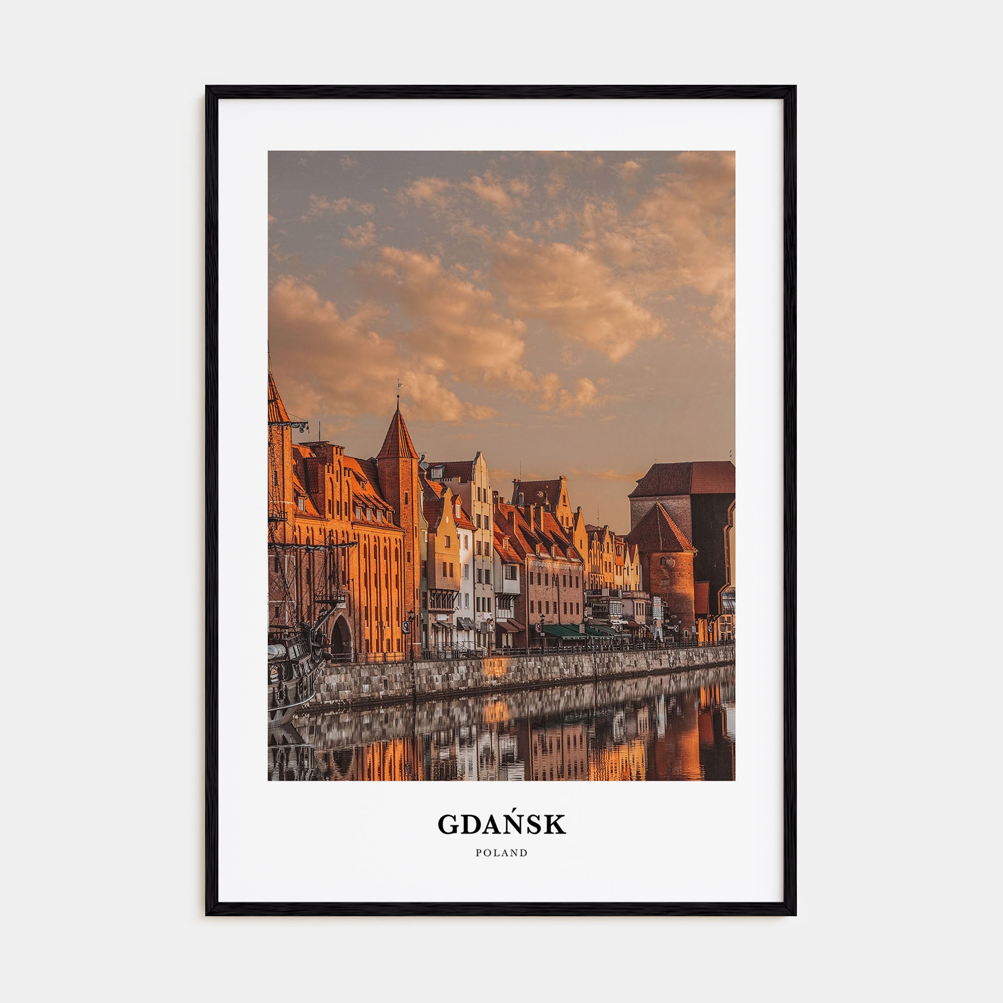 Gdańsk Portrait Color Poster