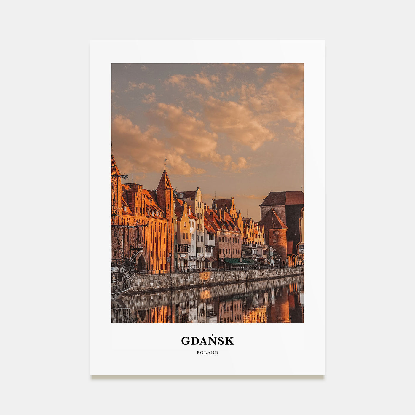 Gdańsk Portrait Color Poster