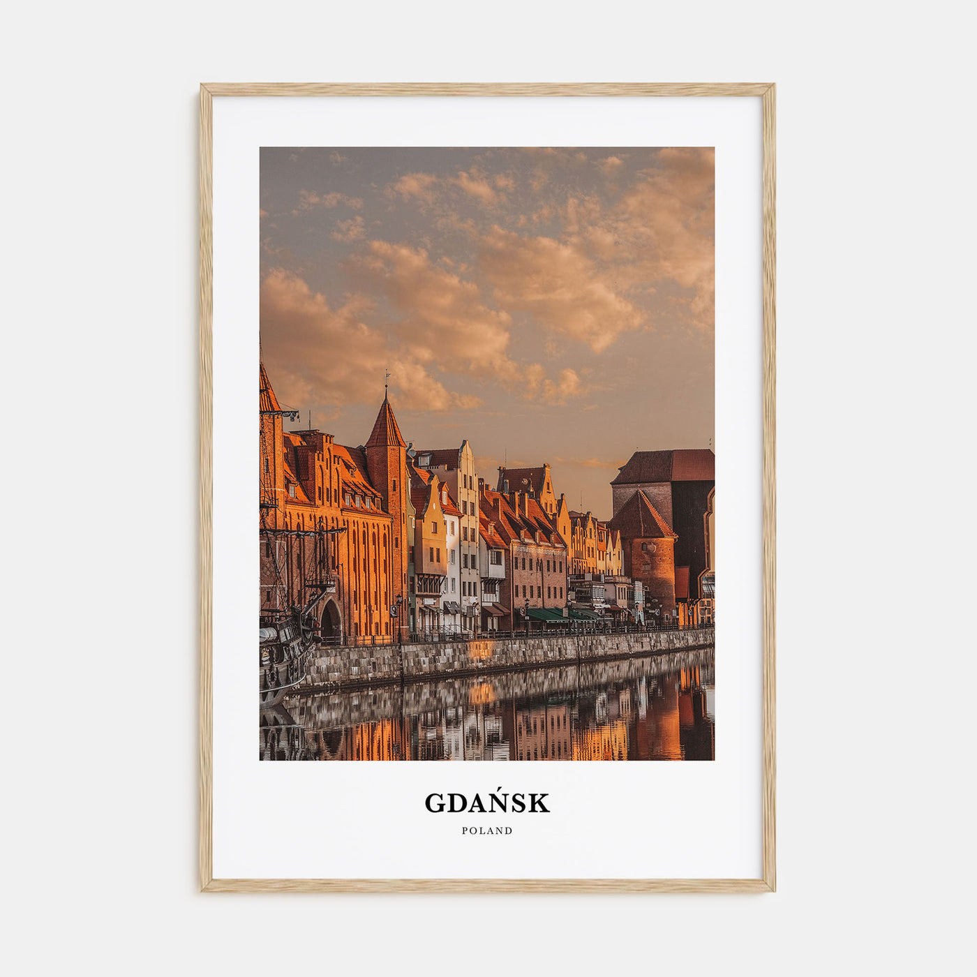 Gdańsk Portrait Color Poster