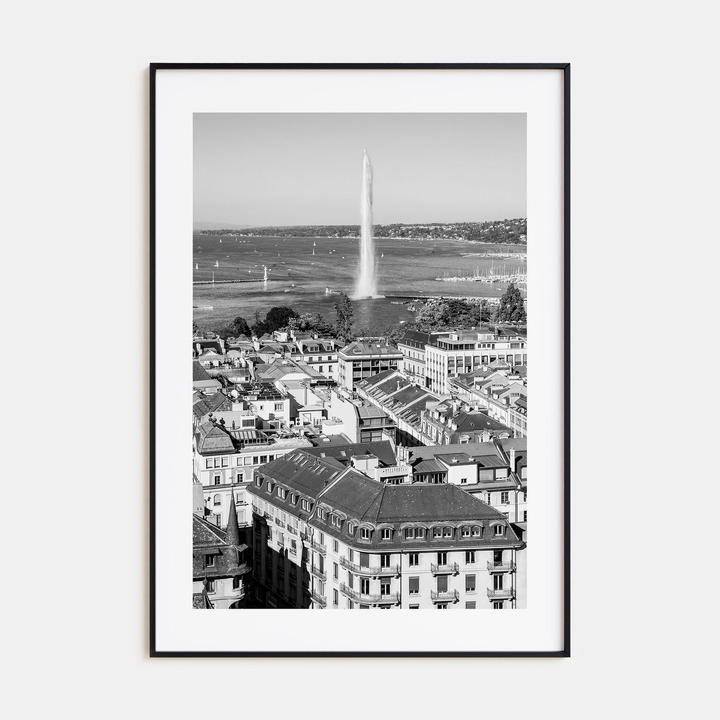 Geneva Photo B&W Poster