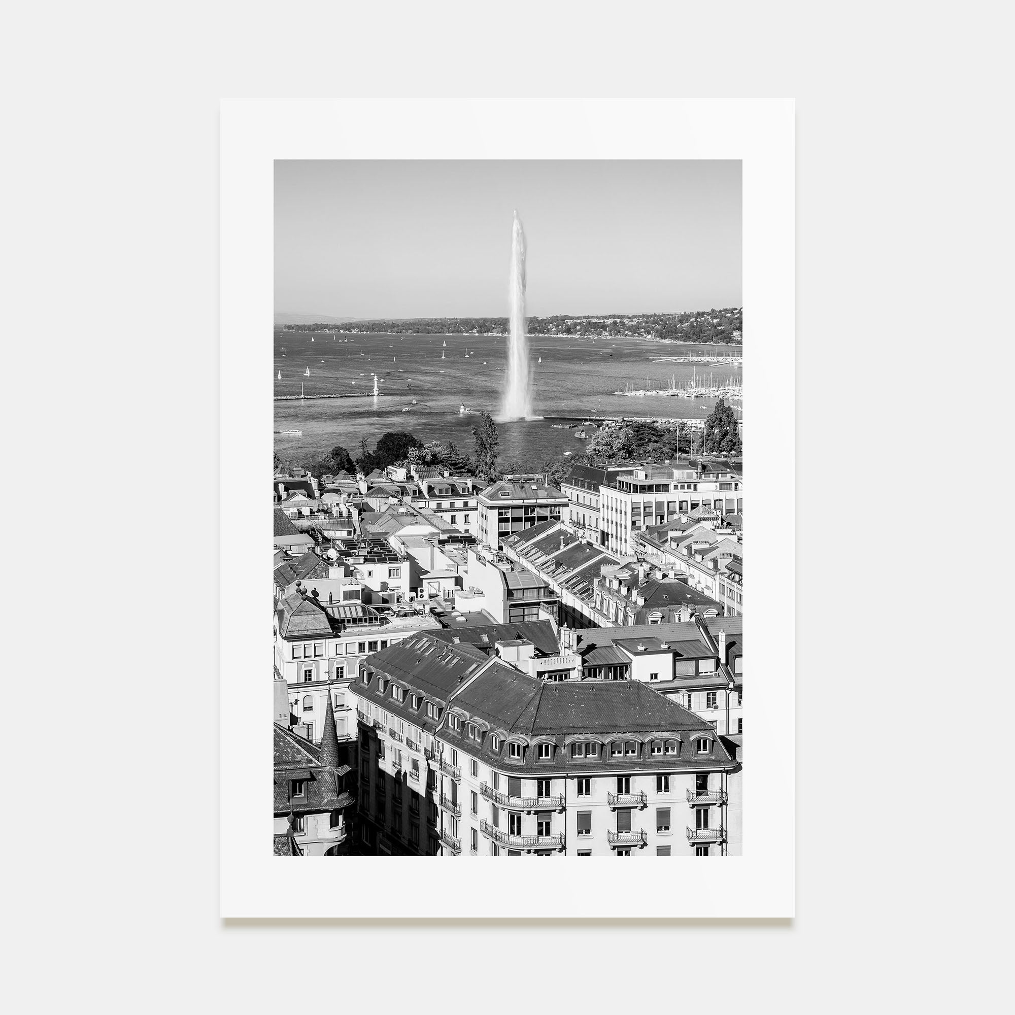 Geneva Photo B&W Poster