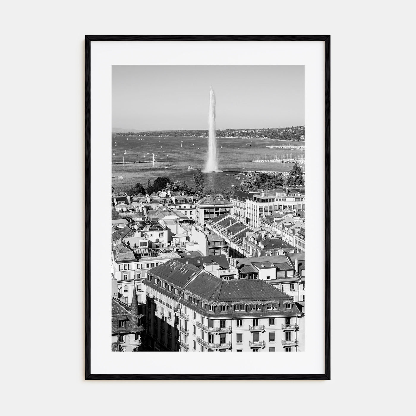 Geneva Photo B&W Poster