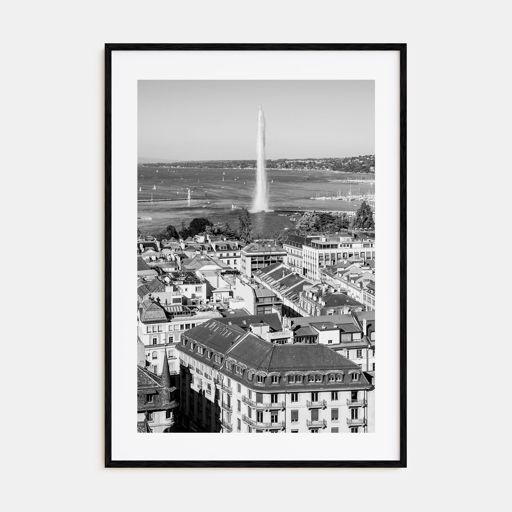 Geneva Photo B&W Poster