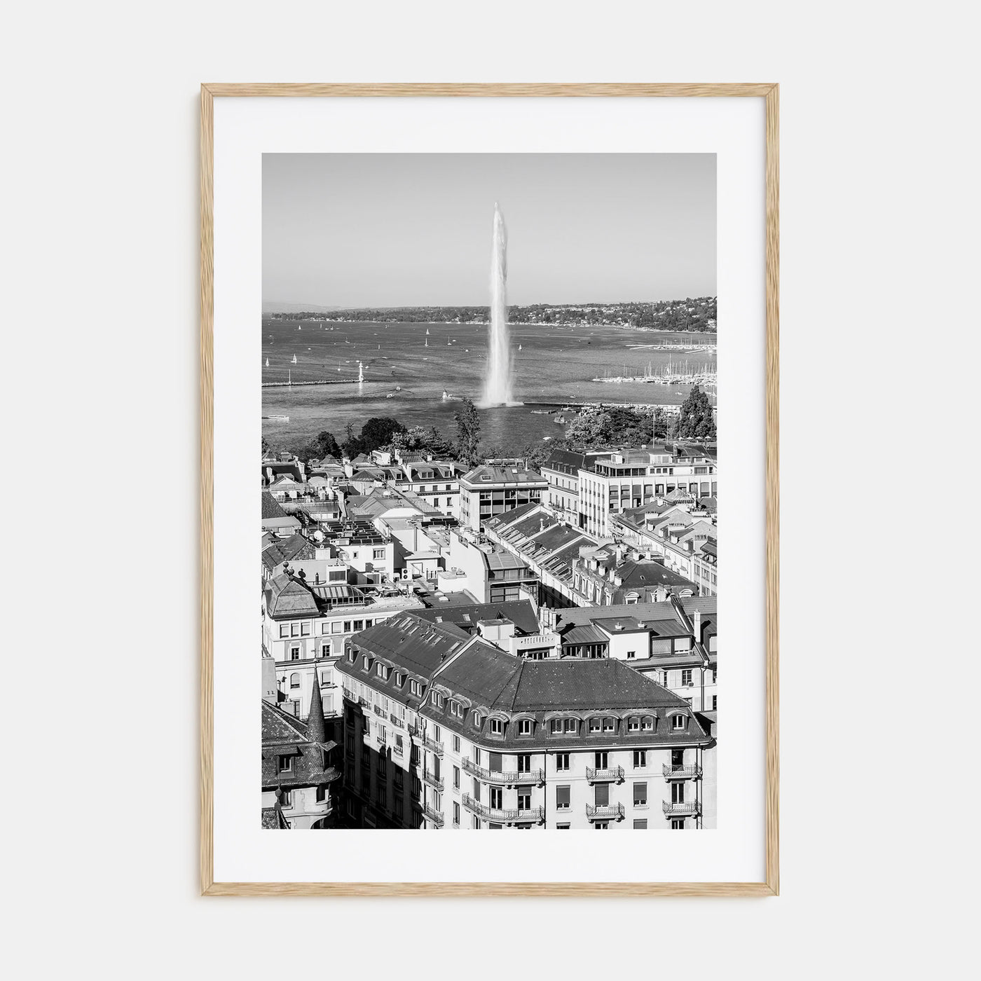 Geneva Photo B&W Poster