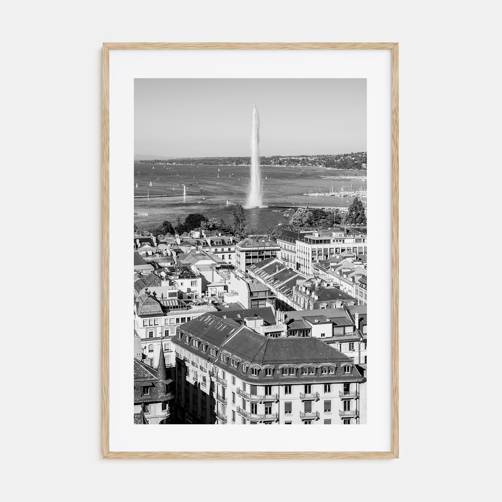 Geneva Photo B&W Poster