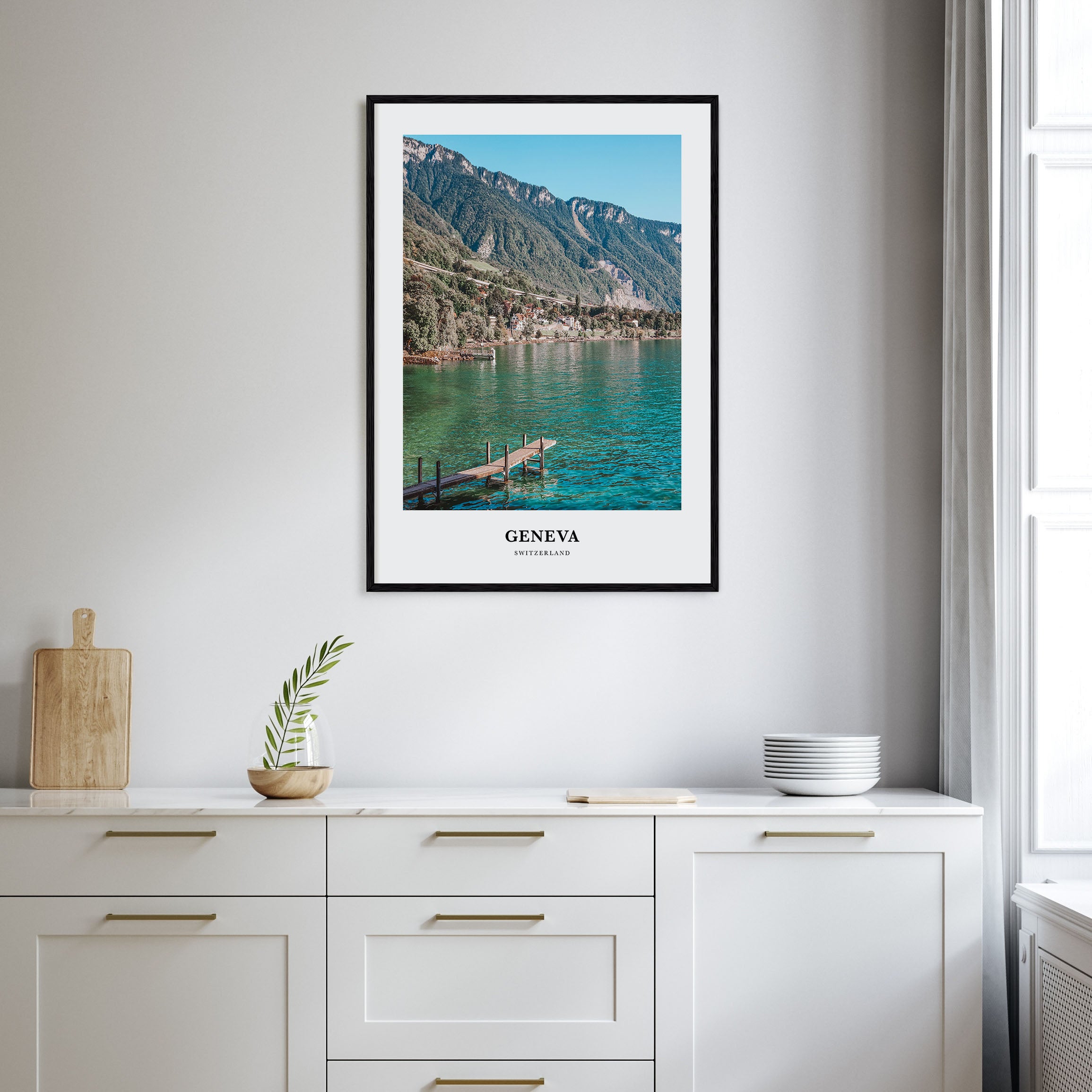 Geneva Portrait Color Poster