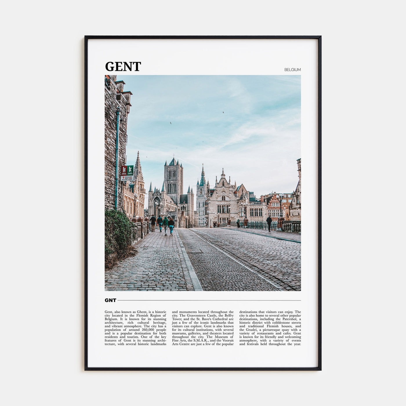 Gent Travel Color Poster