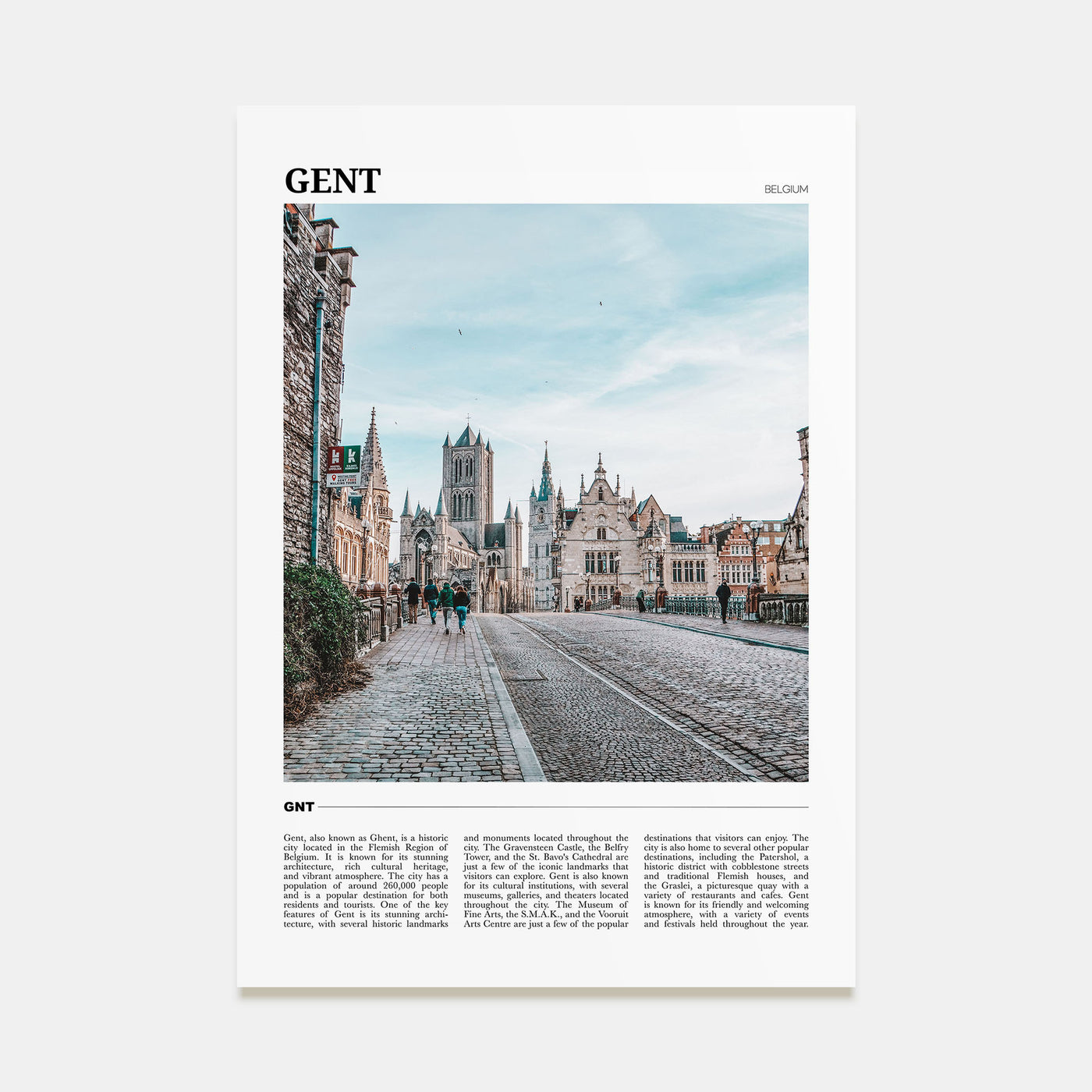 Gent Travel Color Poster