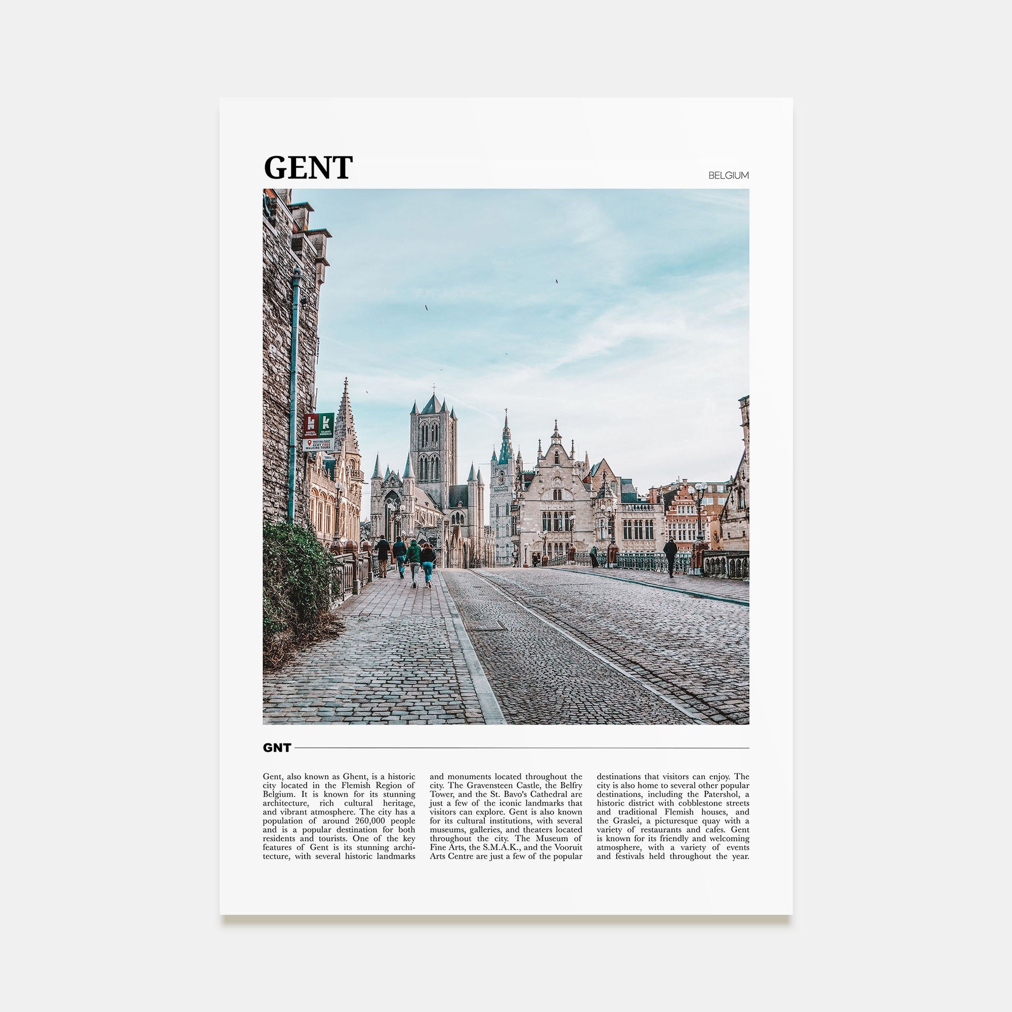 Gent Travel Color Poster