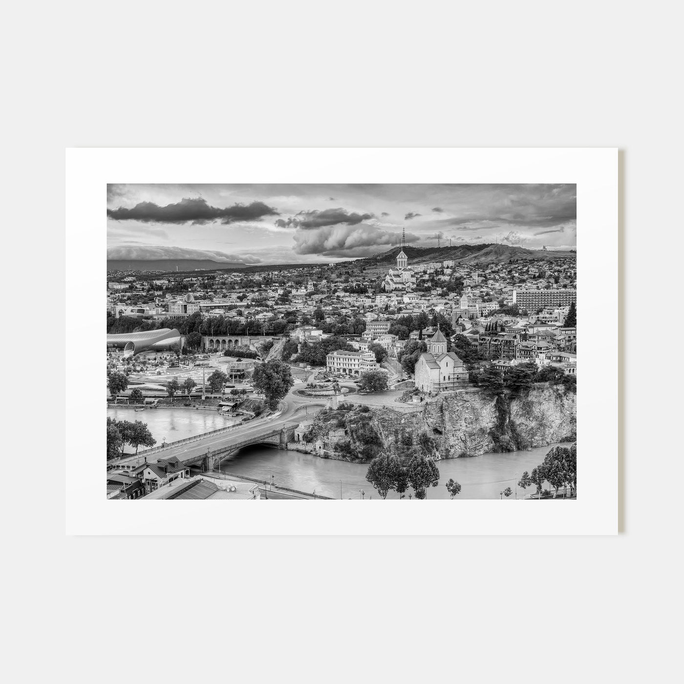 Georgia (Country) Landscape B&W Poster