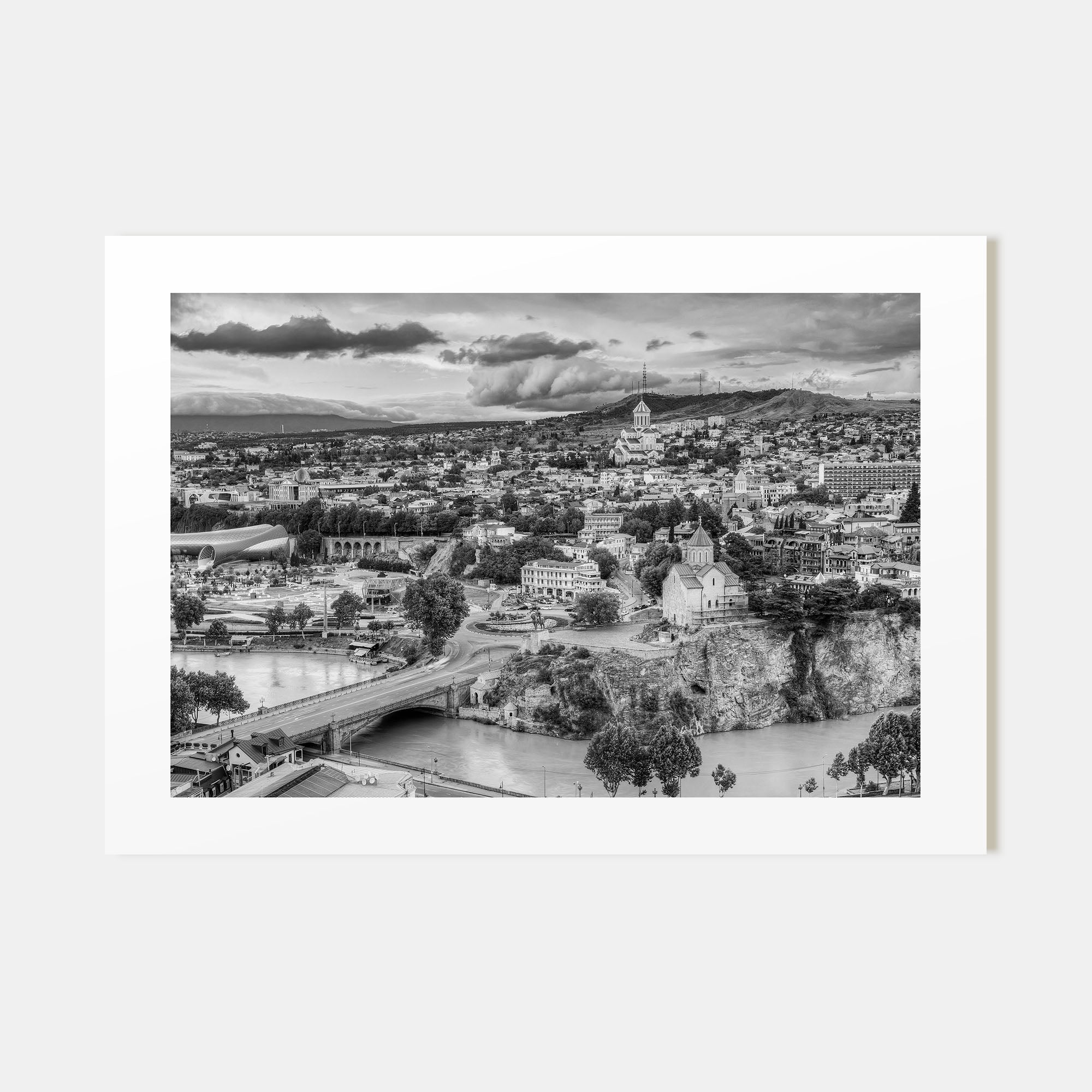 Georgia (Country) Landscape B&W Poster