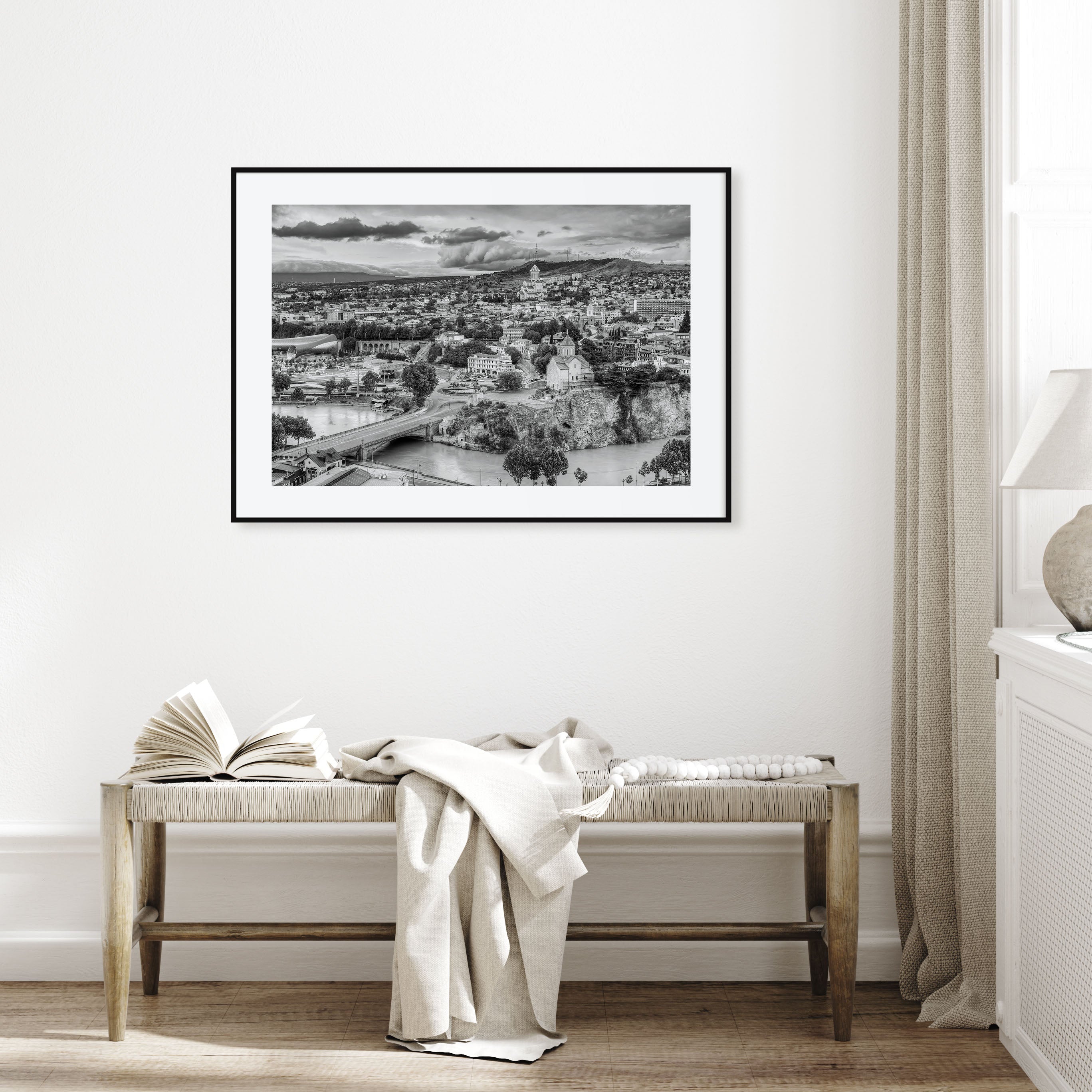 Georgia (Country) Landscape B&W Poster