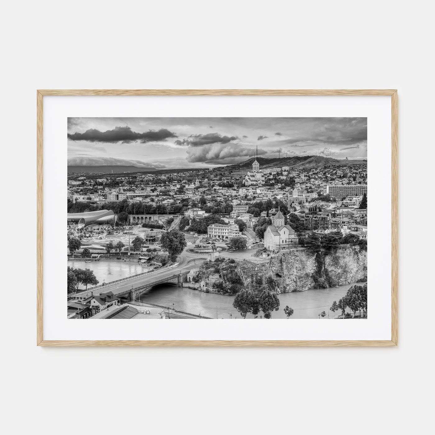 Georgia (Country) Landscape B&W Poster