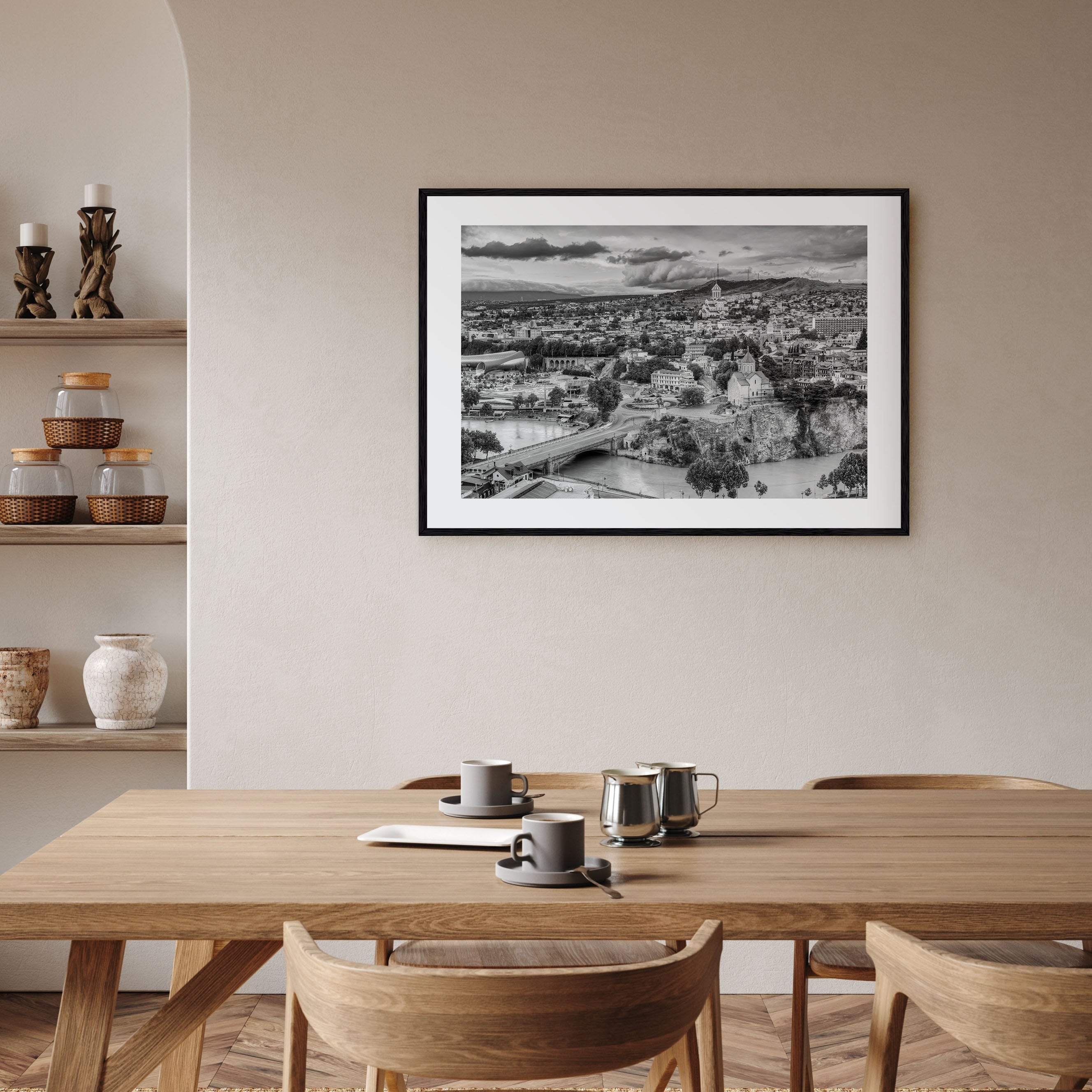 Georgia (Country) Landscape B&W Poster