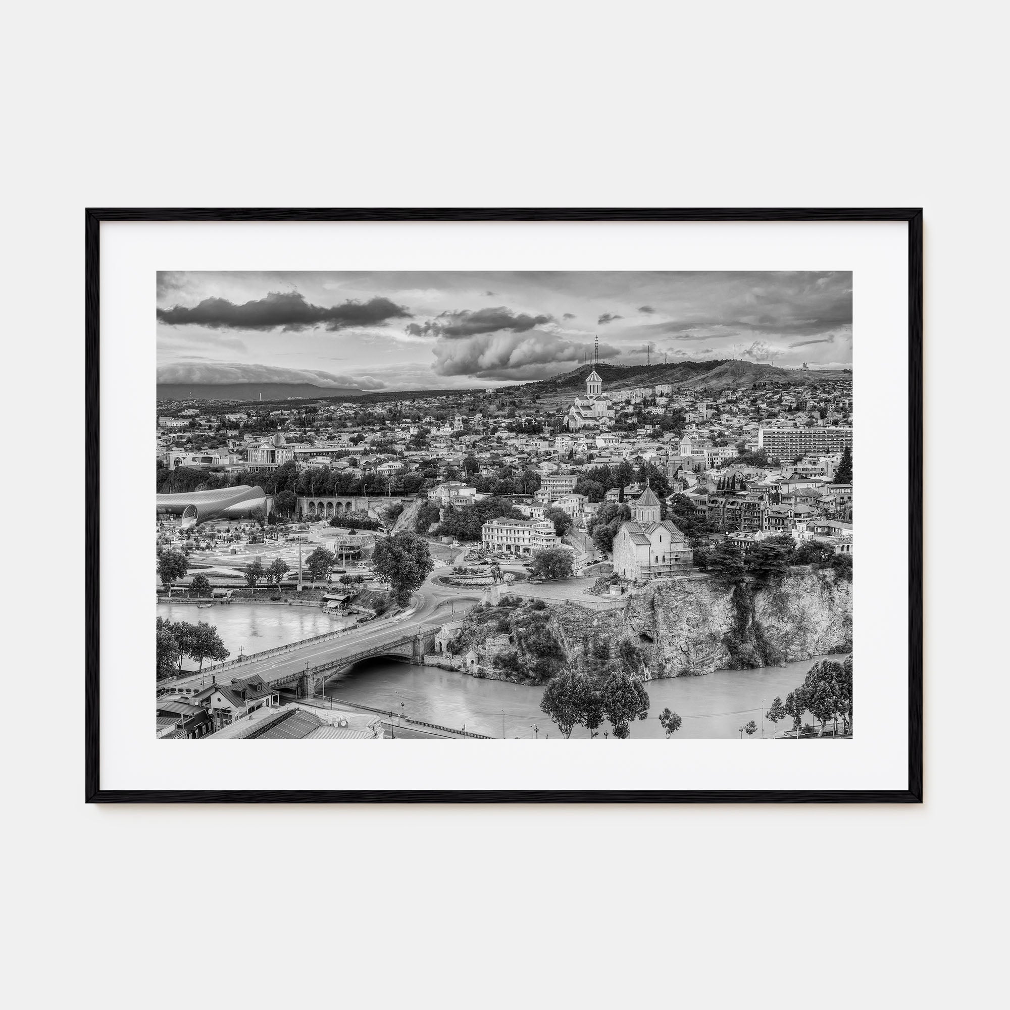 Georgia (Country) Landscape B&W Poster