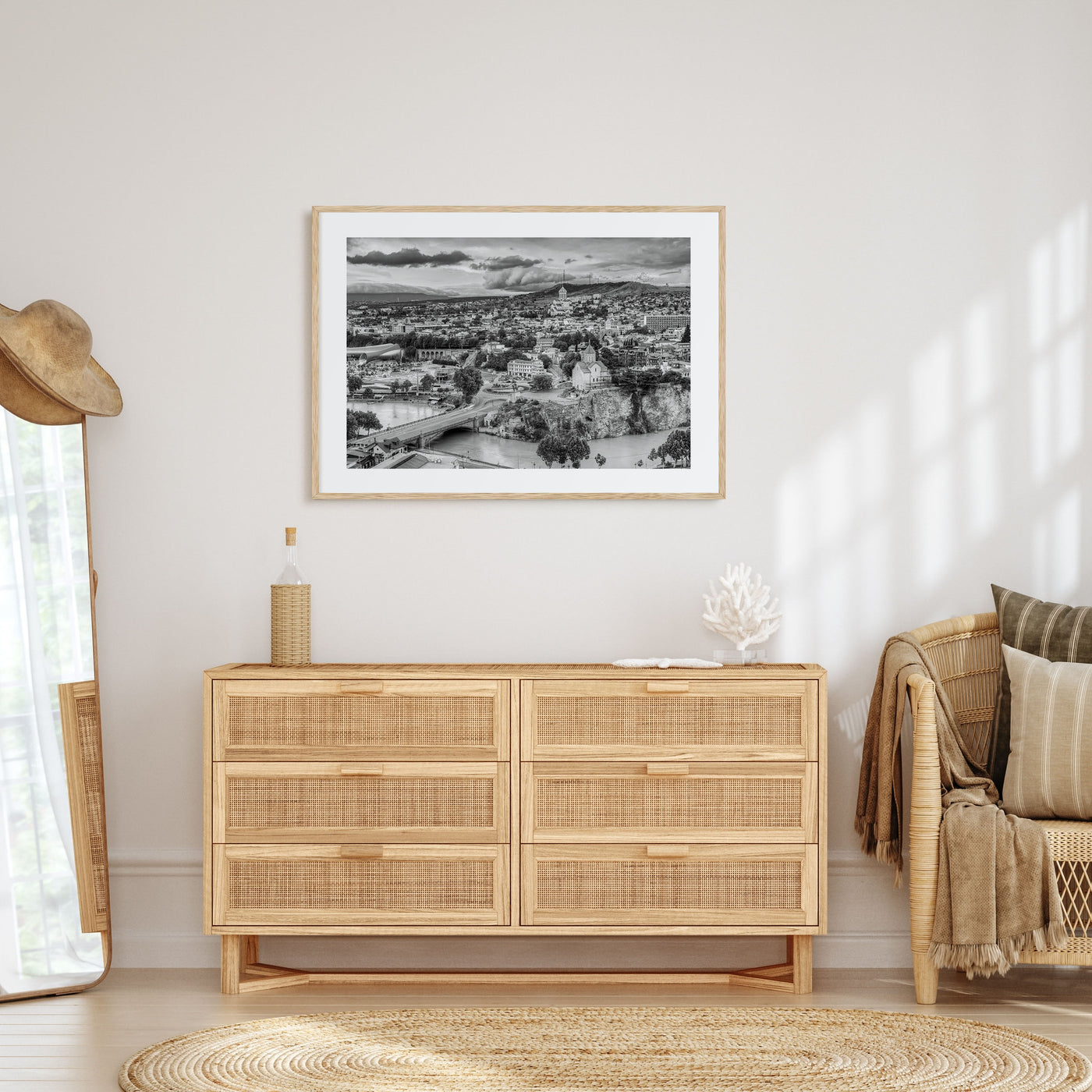 Georgia (Country) Landscape B&W Poster
