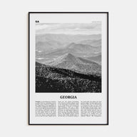 Georgia, United States Travel B&W No 1 Poster