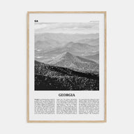 Georgia, United States Travel B&W No 1 Poster