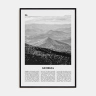Georgia, United States Travel B&W No 1 Poster