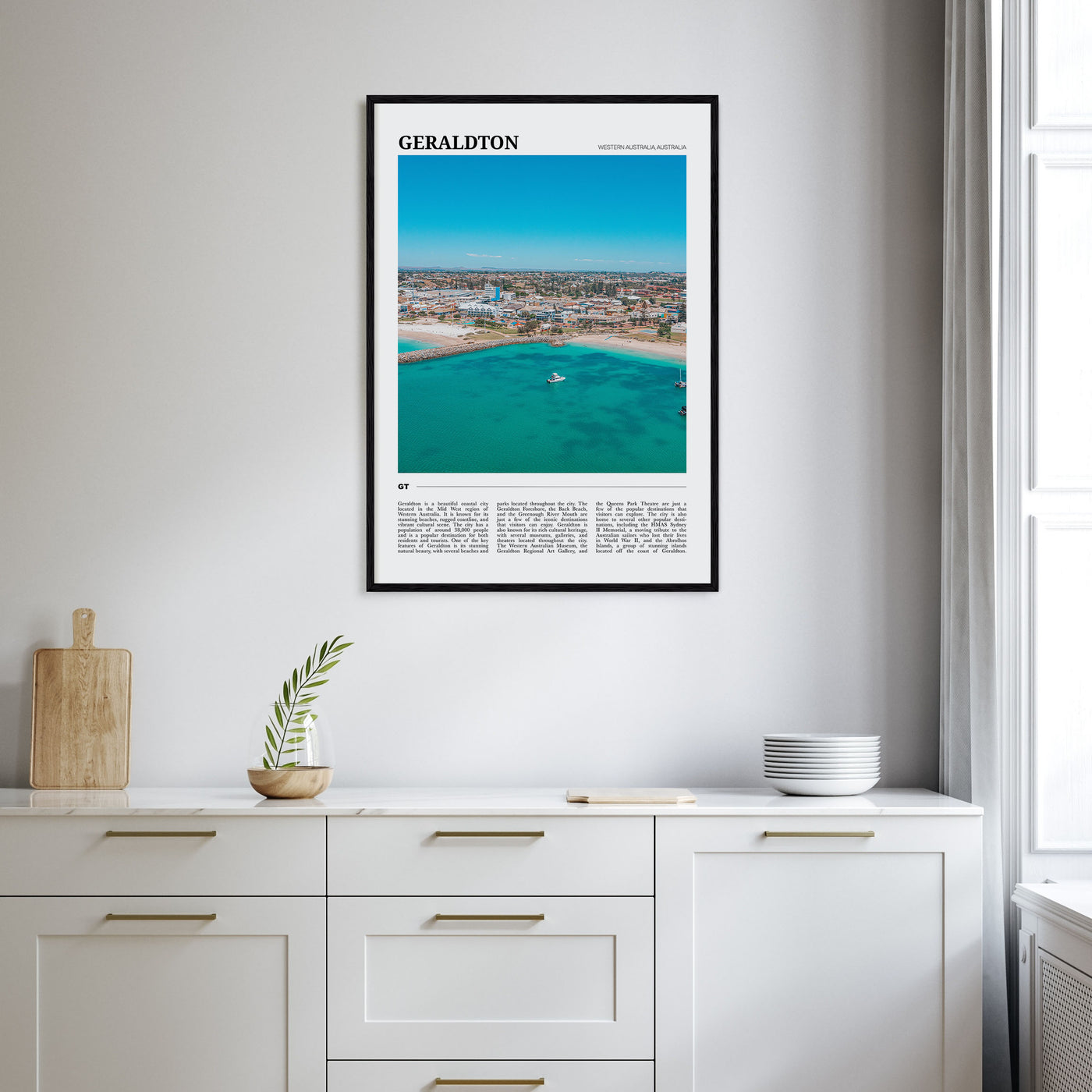 Geraldton Travel Color Poster