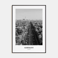 Germany Portrait B&W Poster