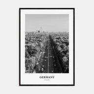 Germany Portrait B&W Poster