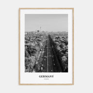 Germany Portrait B&W Poster
