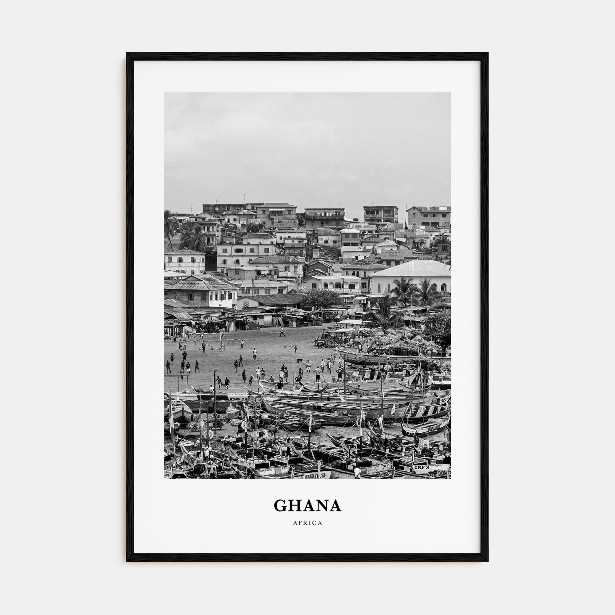 Ghana Portrait B&W No 2 Poster
