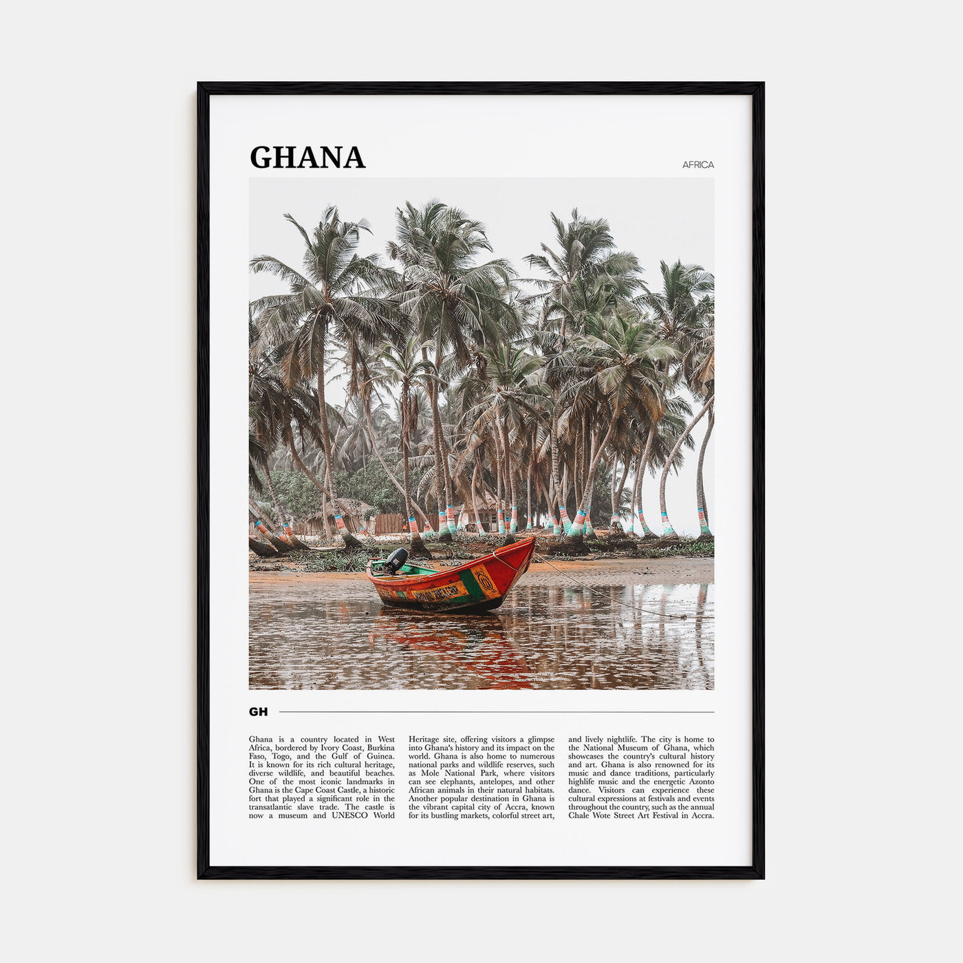 Ghana Travel Color No 1 Poster