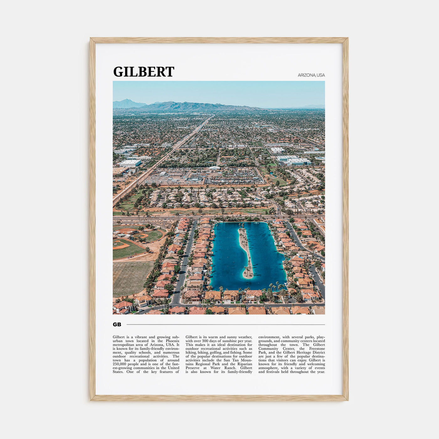 Gilbert Travel Color Poster
