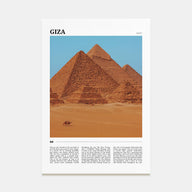 Giza Travel Color Poster