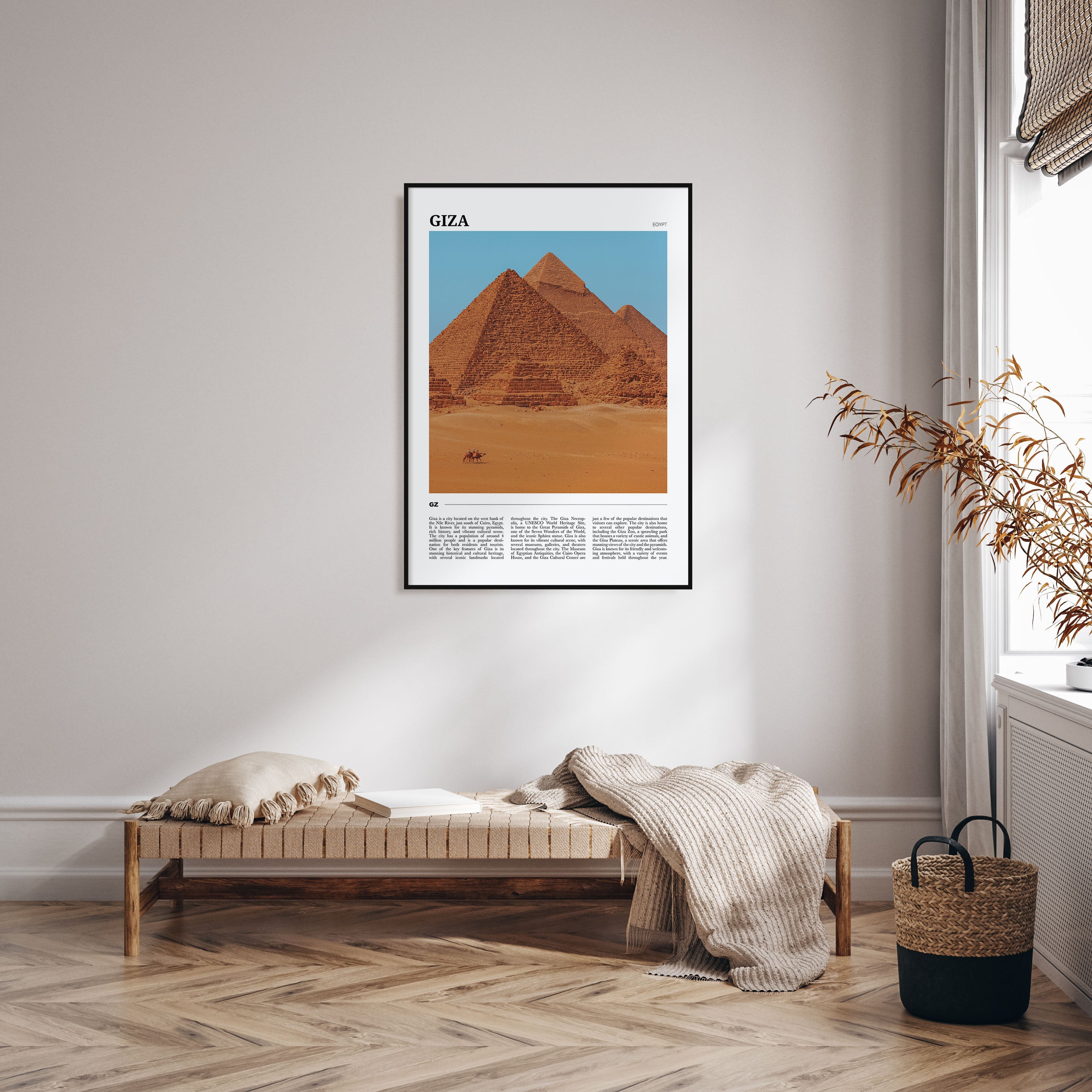 Giza Travel Color Poster